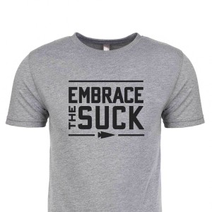 Goruck Embrace the Suck T-Shirt Men Grey | NL-701289-ZGK