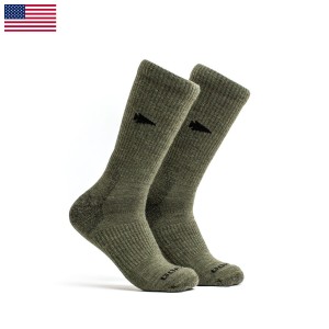 Goruck Merino Challenge Socks Men Green | NL-459183-MOR