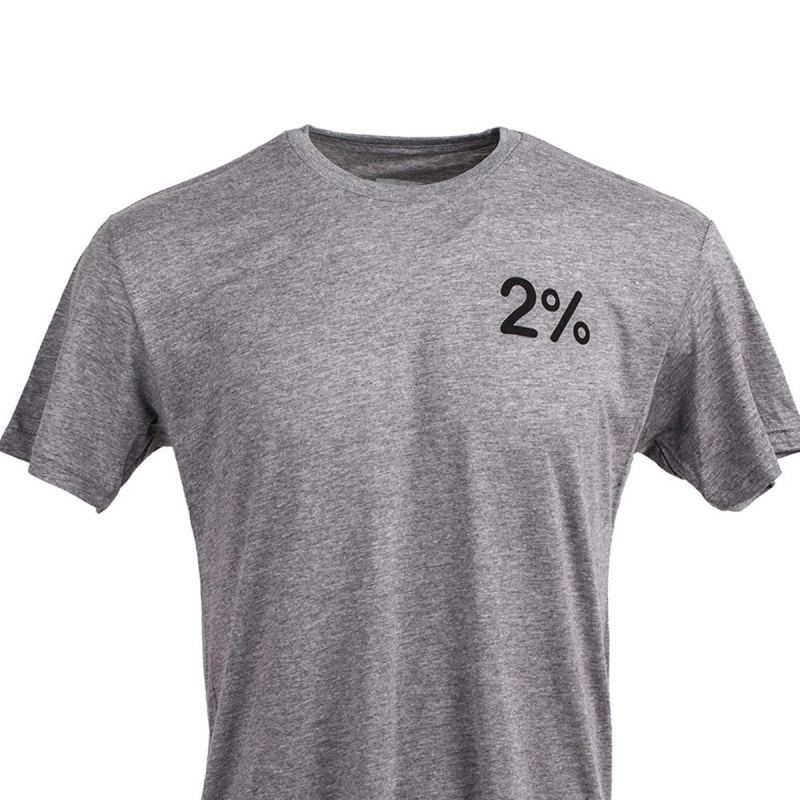 Goruck 2% T-Shirt Men Grey | NL-149567-CJD