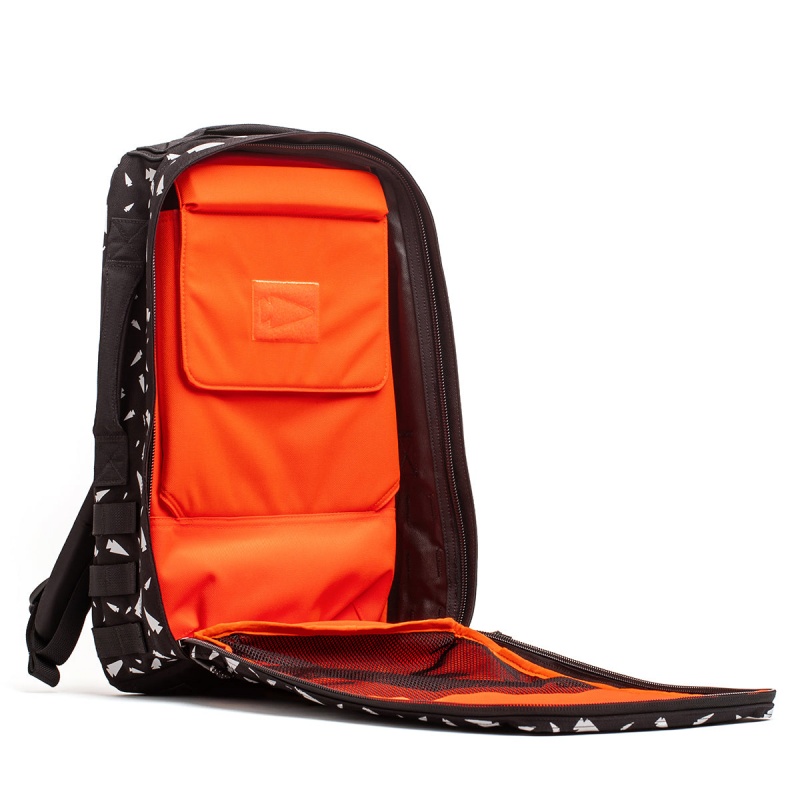 Goruck 4.0 20L Rucker Accessories Black / White / Orange | NL-913856-GZN