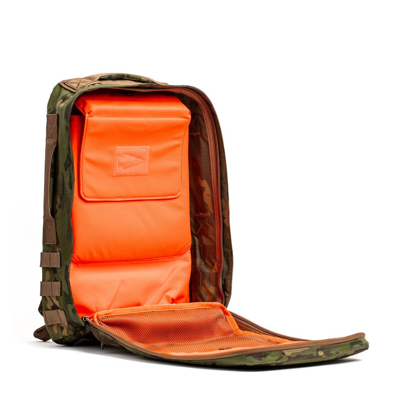 Goruck 4.0 20L Rucker Accessories Green / Orange | NL-390785-QHV