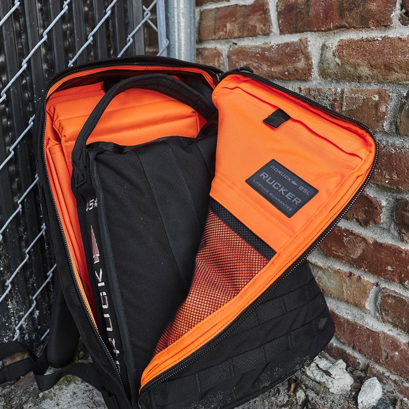 Goruck 4.0 25L Rucker Accessories Black / Orange | NL-875420-PLW