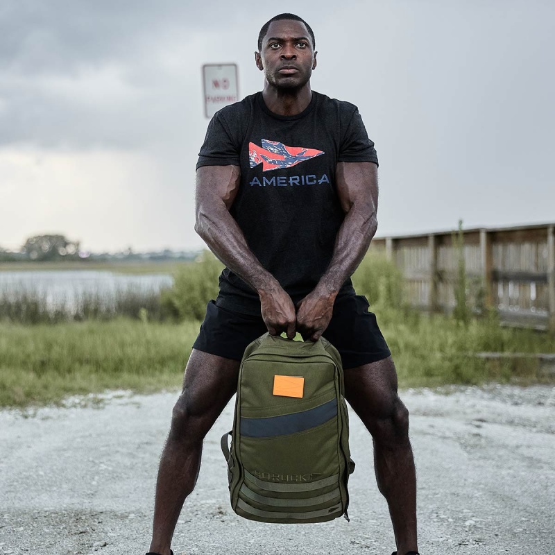 Goruck American Tiger Stripe Spearhead T-Shirt Men Black | NL-653240-BTI