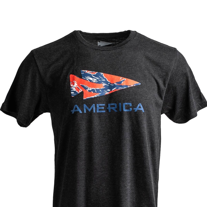 Goruck American Tiger Stripe Spearhead T-Shirt Men Black | NL-653240-BTI