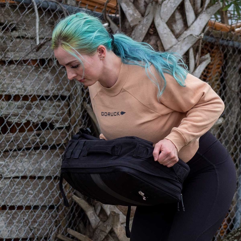 Goruck Cropped Sweatshirt Women Yellow | NL-960584-JLZ