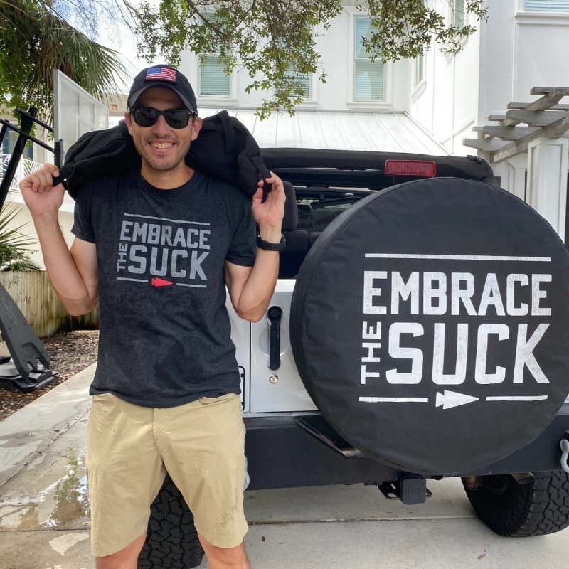 Goruck Embrace the Suck T-Shirt Men Black | NL-357912-YMW