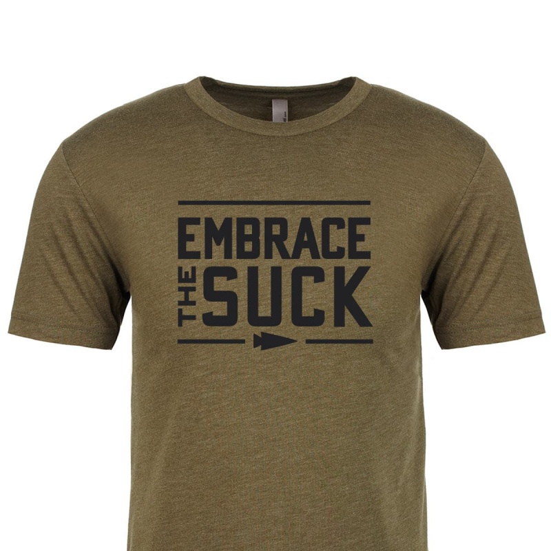 Goruck Embrace the Suck T-Shirt Men Green | NL-124730-OXU