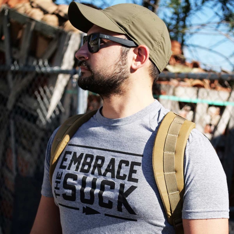 Goruck Embrace the Suck T-Shirt Men Grey | NL-701289-ZGK