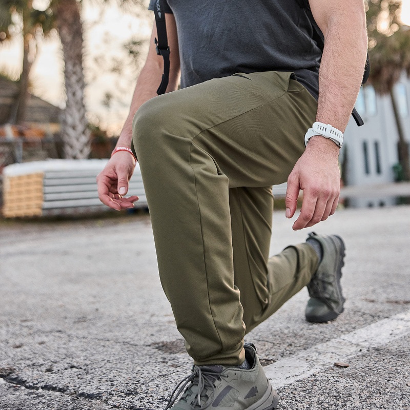 Goruck Indestructible Performance Joggers Pants Men Green | NL-532940-EZR