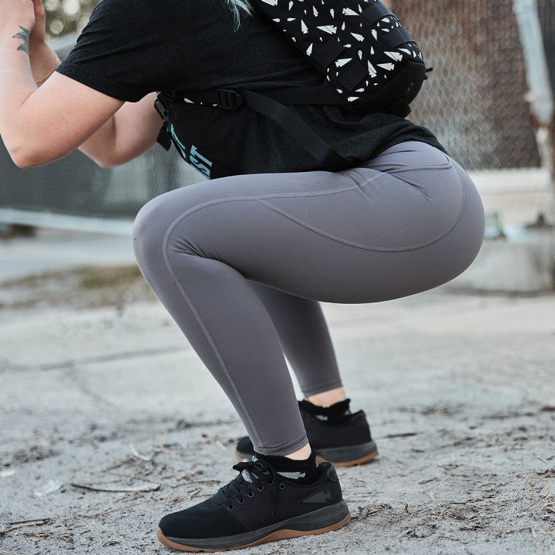 Goruck Indestructible Tough / Pockets Leggings Women Dark Grey | NL-305162-IHJ