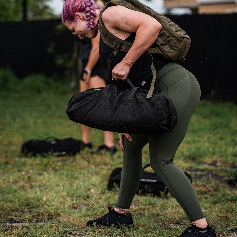 Goruck Indestructible Tough / Pockets Leggings Women Green | NL-418972-UJX