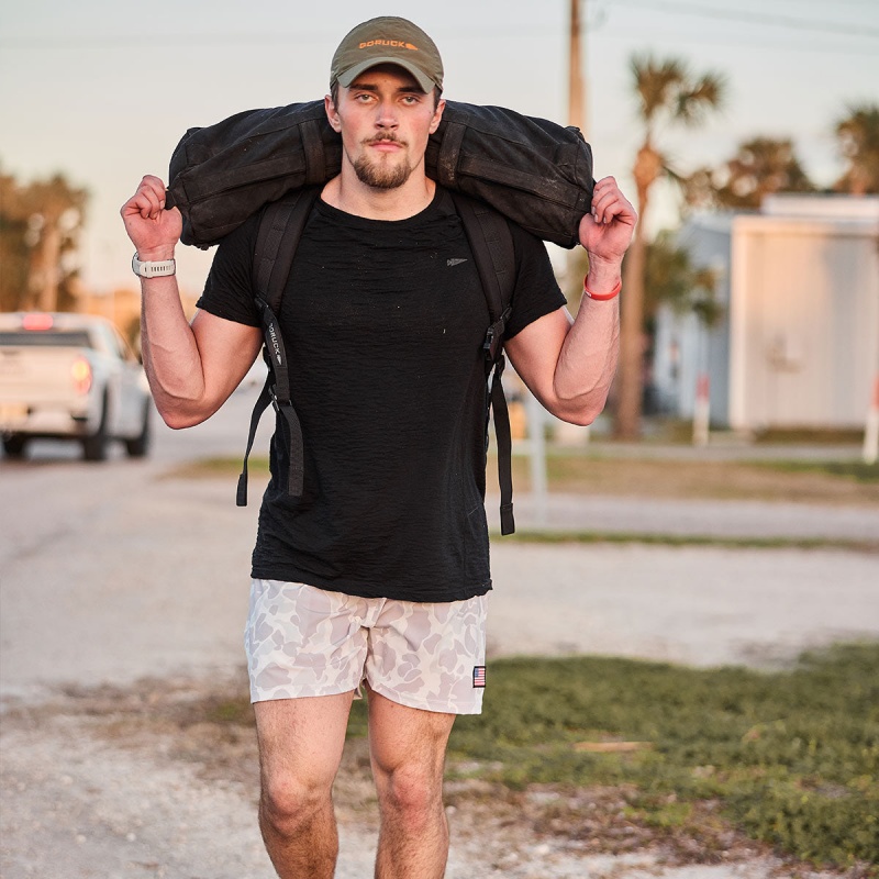 Goruck Indestructible Training Length 5 Shorts Men Camo | NL-623178-KAD