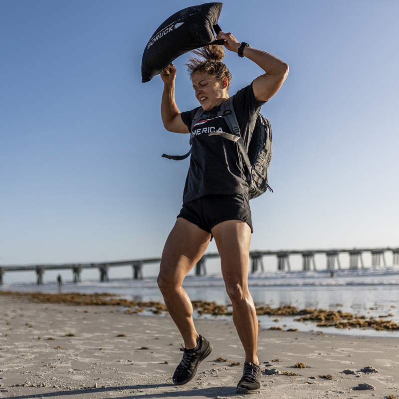 Goruck Indestructible Training Shorts Women Black | NL-783045-NHJ