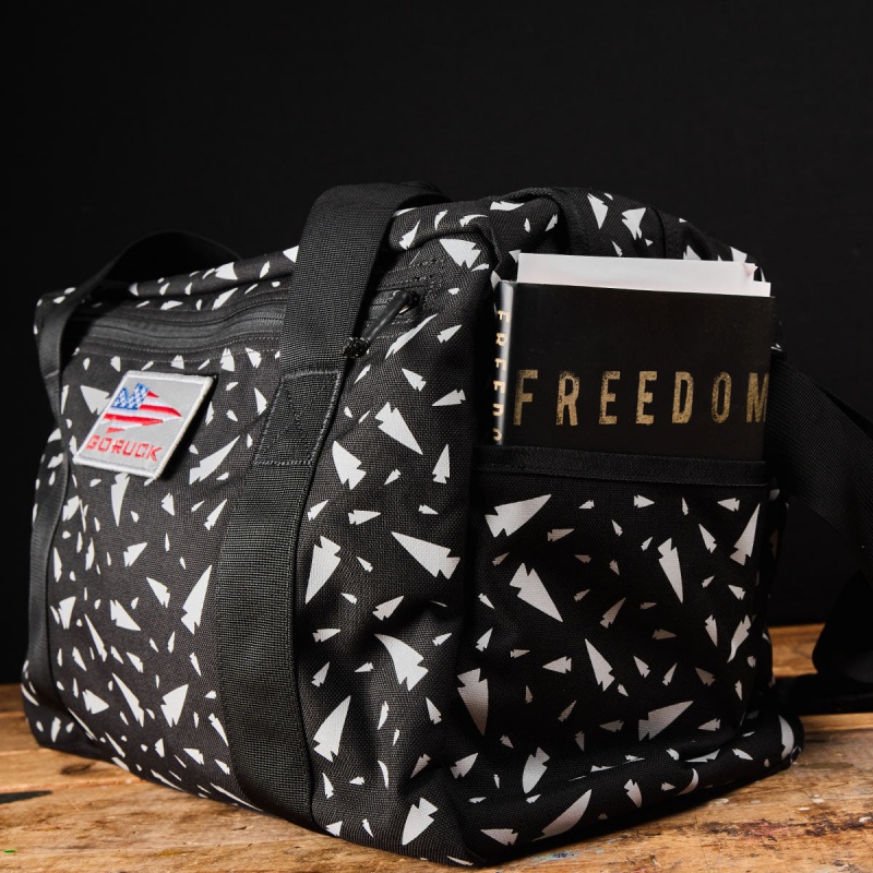 Goruck Kit 32L (Includes Shoulder Strap) Reflective Spearhead Bags Accessories Black / White | NL-571264-KDF