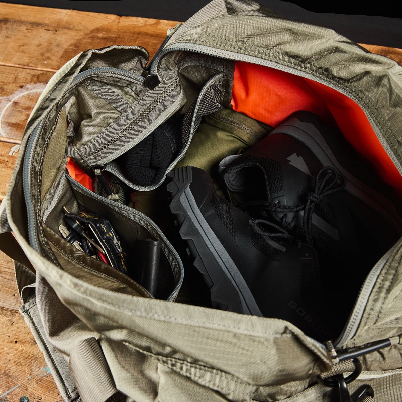 Goruck Kit Bag / Shoe Compartment Ripstop ROBIC® (Includes Shoulder Strap) Bags Accessories Grey / Orange | NL-275138-MFU