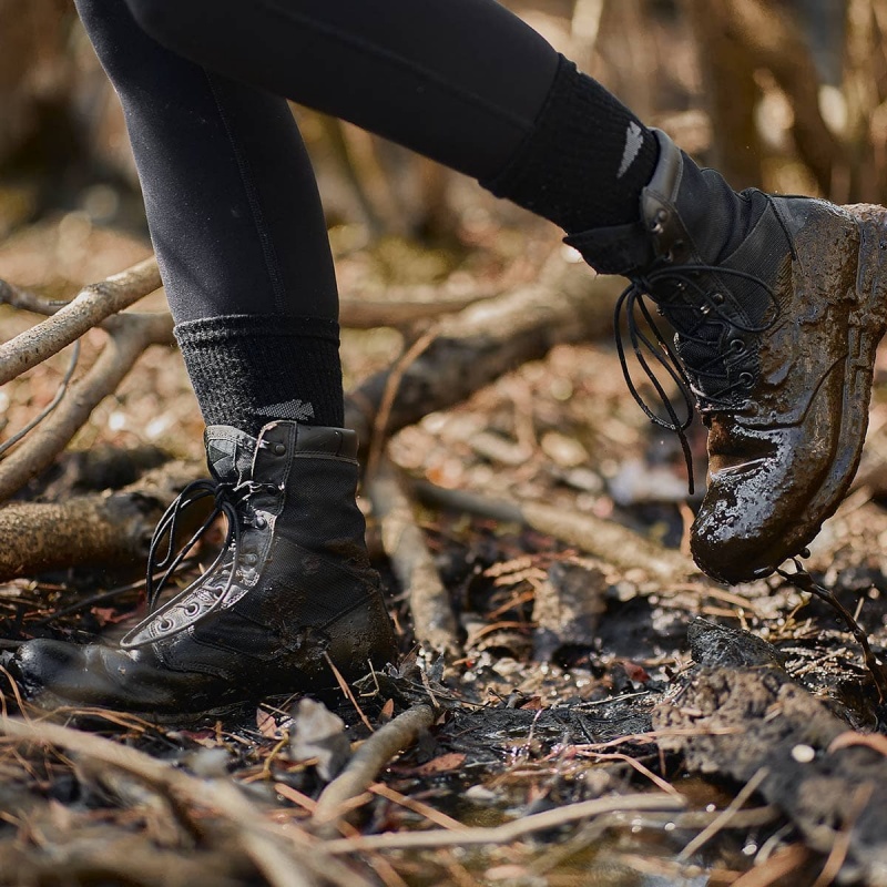 Goruck Merino Challenge Socks Women Black | NL-518740-VXA