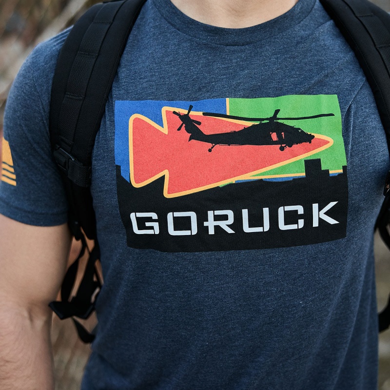 Goruck Mog Mile 30th Anniversary T-Shirt Men Navy | NL-706835-DOZ