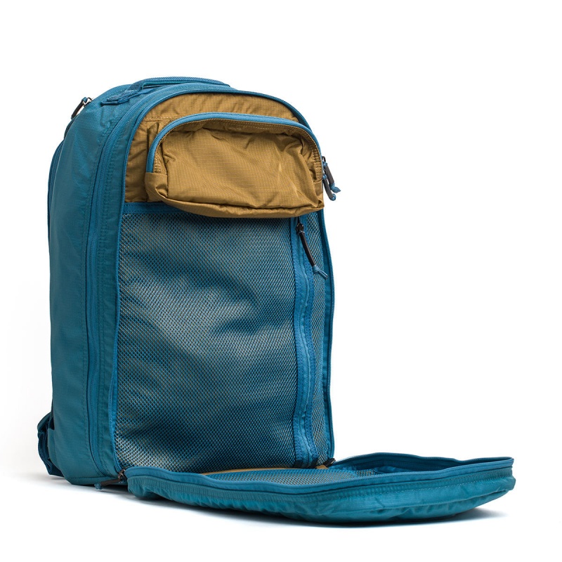 Goruck Ruck Double Compartment Ripstop ROBIC® Bullet Accessories Blue / Brown | NL-851370-EIF