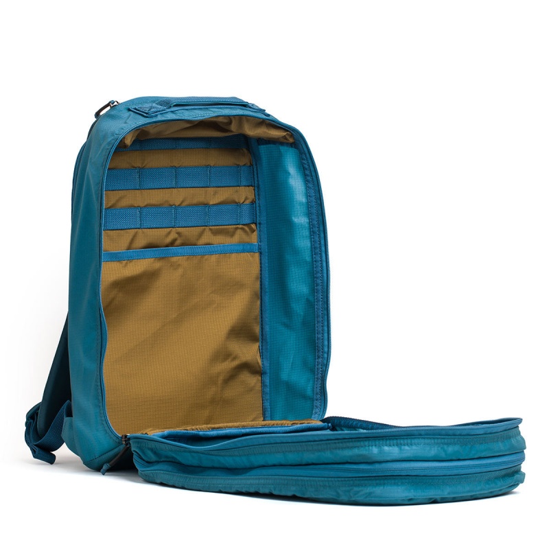 Goruck Ruck Double Compartment Ripstop ROBIC® Bullet Accessories Blue / Brown | NL-851370-EIF