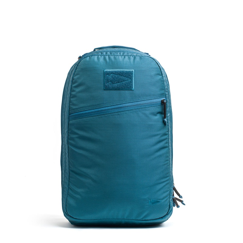 Goruck Ruck Double Compartment Ripstop ROBIC® Bullet Accessories Blue / Brown | NL-183590-TQB