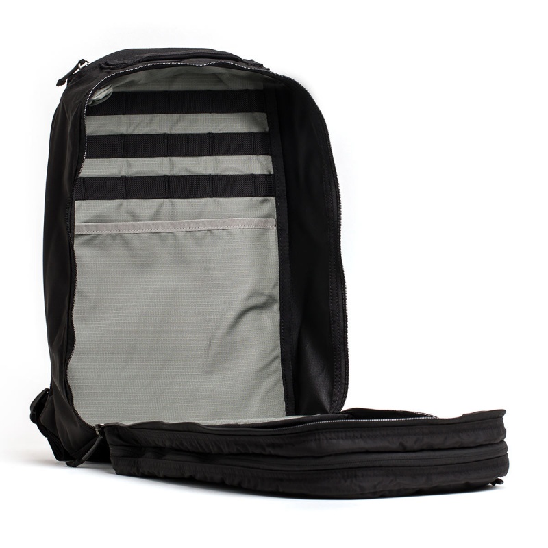 Goruck Ruck Double Compartment Ripstop ROBIC® Bullet Accessories Black / Grey | NL-712508-ZWB