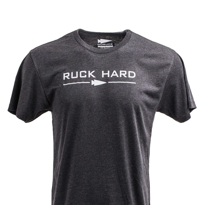 Goruck Ruck Hard T-Shirt Men Black | NL-127695-ZXW