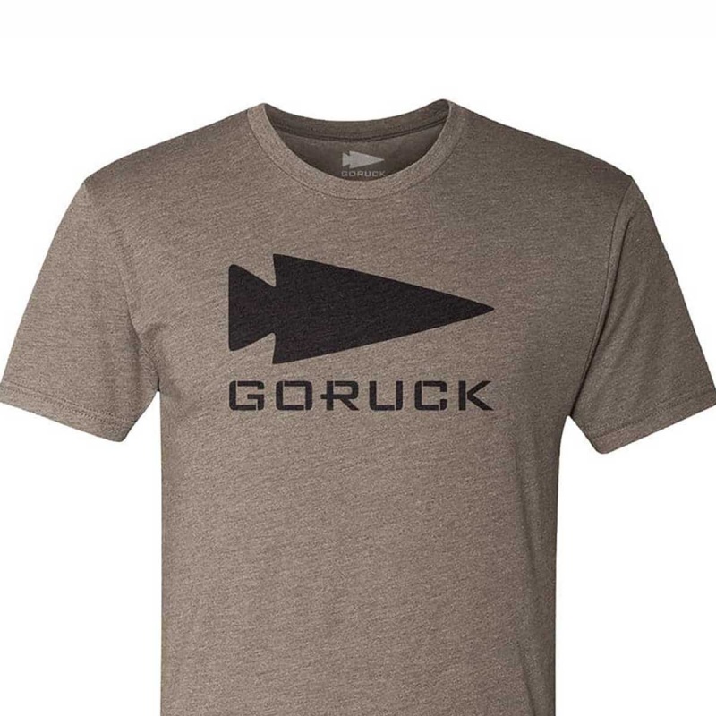 Goruck Spearhead T-Shirt Men Brown | NL-465287-YLT