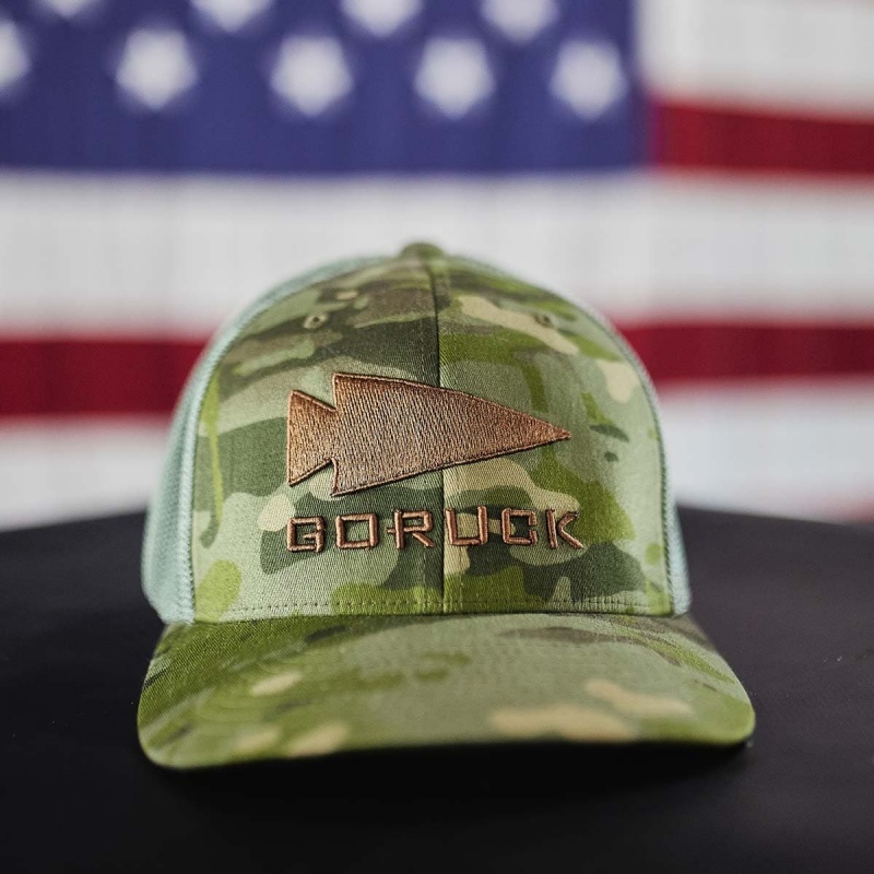 Goruck Trucker (Flexfit) Tropic Multicam Hat Accessories Camo | NL-462817-XSM