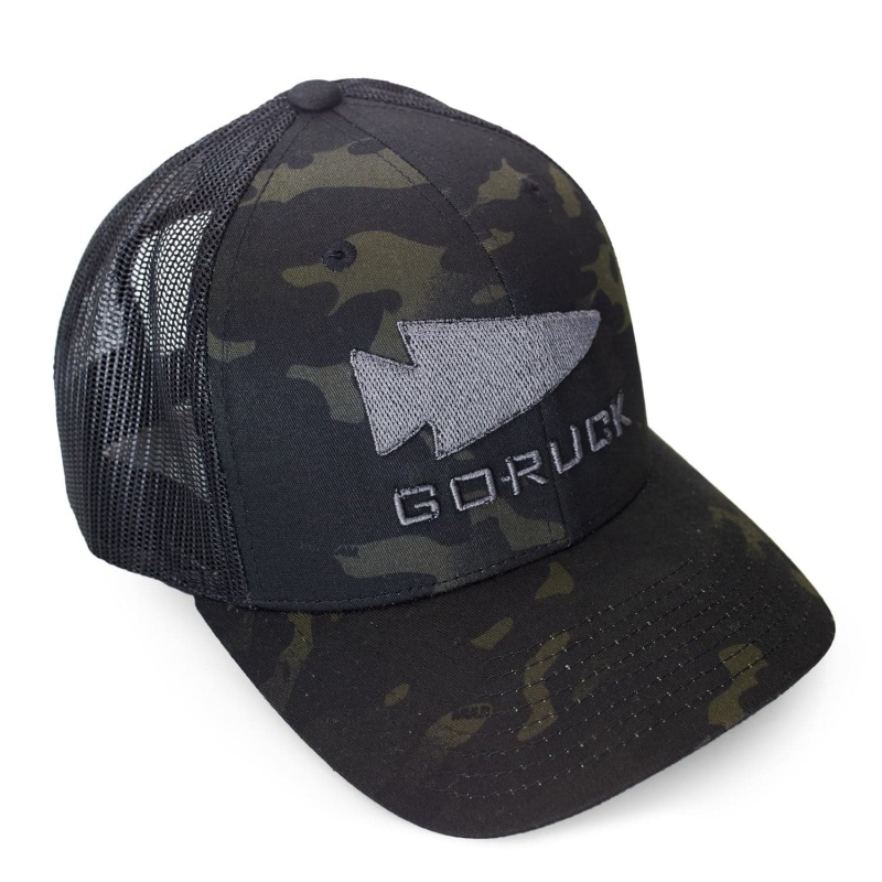 Goruck Trucker Snapback Hat Accessories Black | NL-934276-XWE