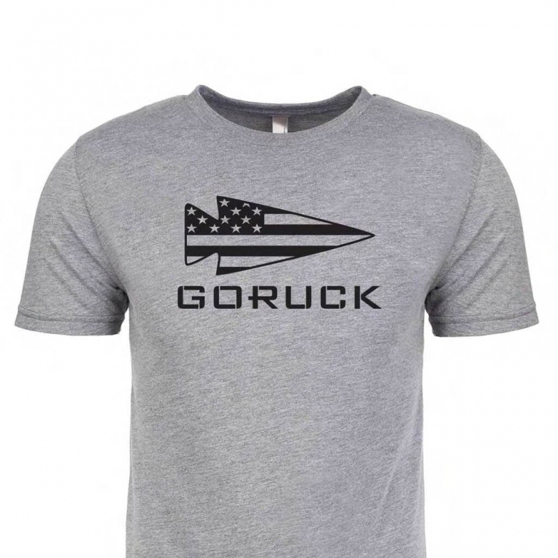 Goruck USA T-Shirt Men Grey | NL-380159-FOZ