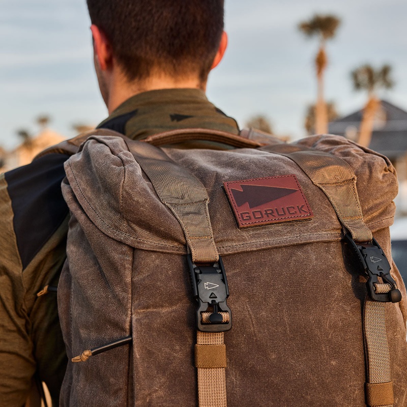 Goruck Waxed Canvas M23 Accessories Brown | NL-018457-WKU