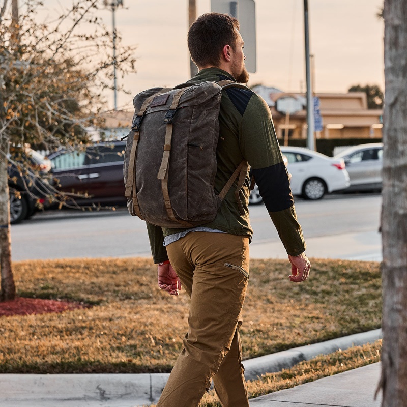 Goruck Waxed Canvas M23 Accessories Brown | NL-018457-WKU